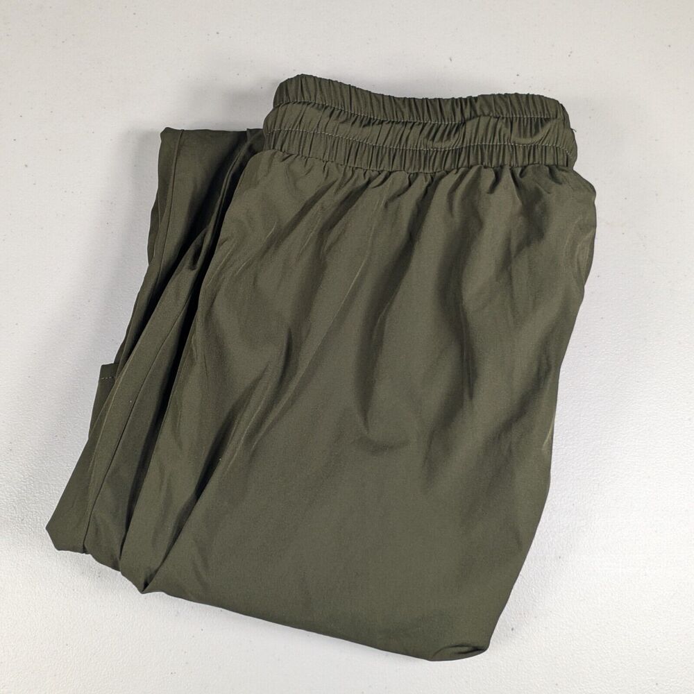 Boohoo Man Pants Mens Size Extra Small Green Jogger Pants Ankle Zip Outerwear